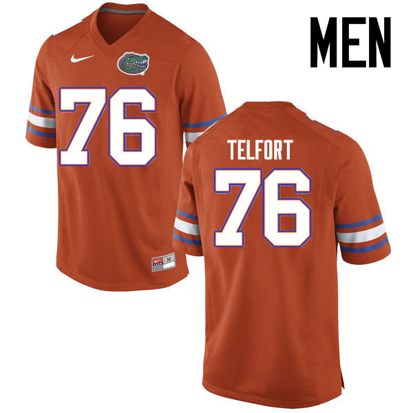 Men Florida Gators #76 Kadeem Telfort College Football Jerseys Sale-Orange